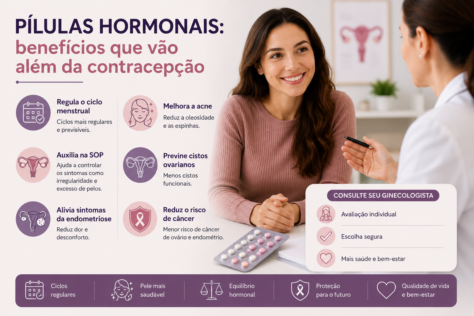Pílulas Hormonais_ Benefícios Além da Prevenção de Gravidez e Impactos Positivos na Saúde